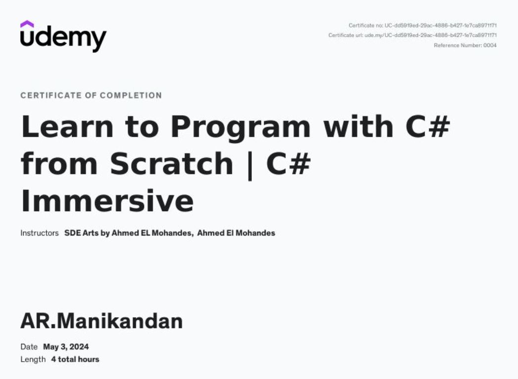 C# Certification