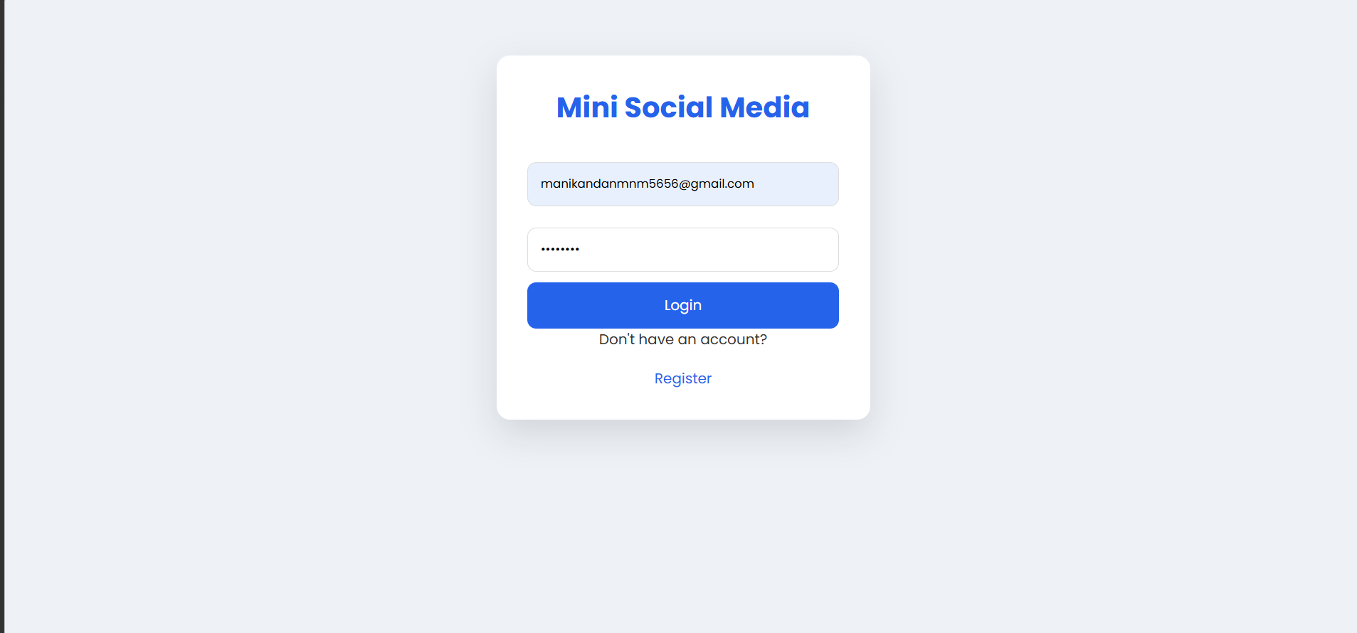 Mini Social Media