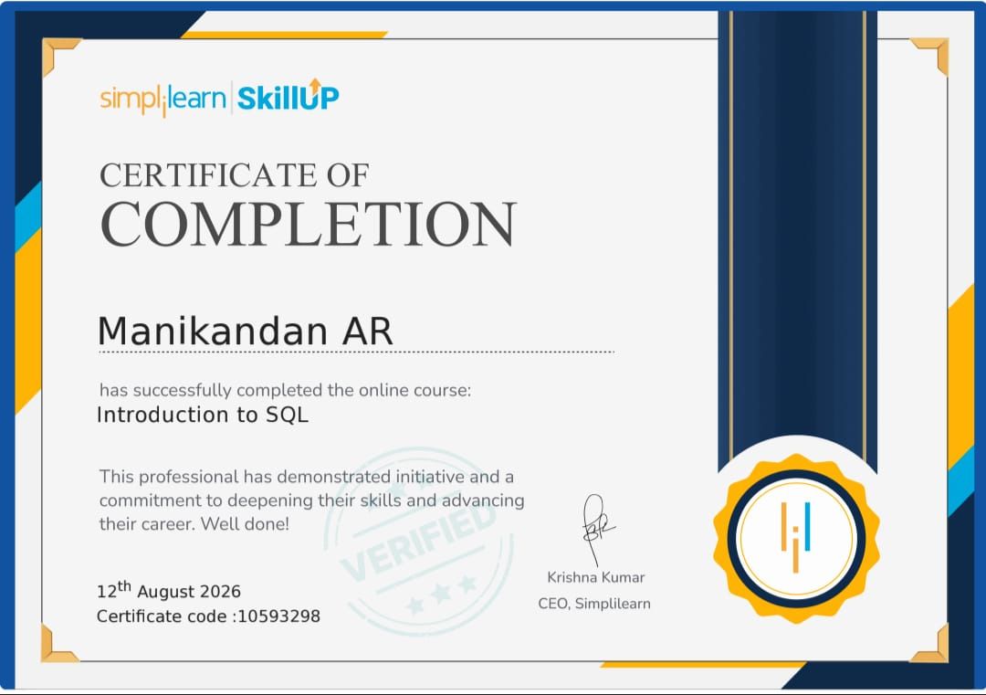 SQL Certification